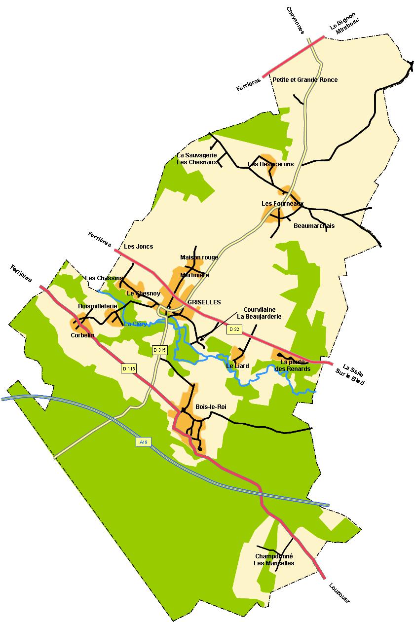 Carte de Griselles
